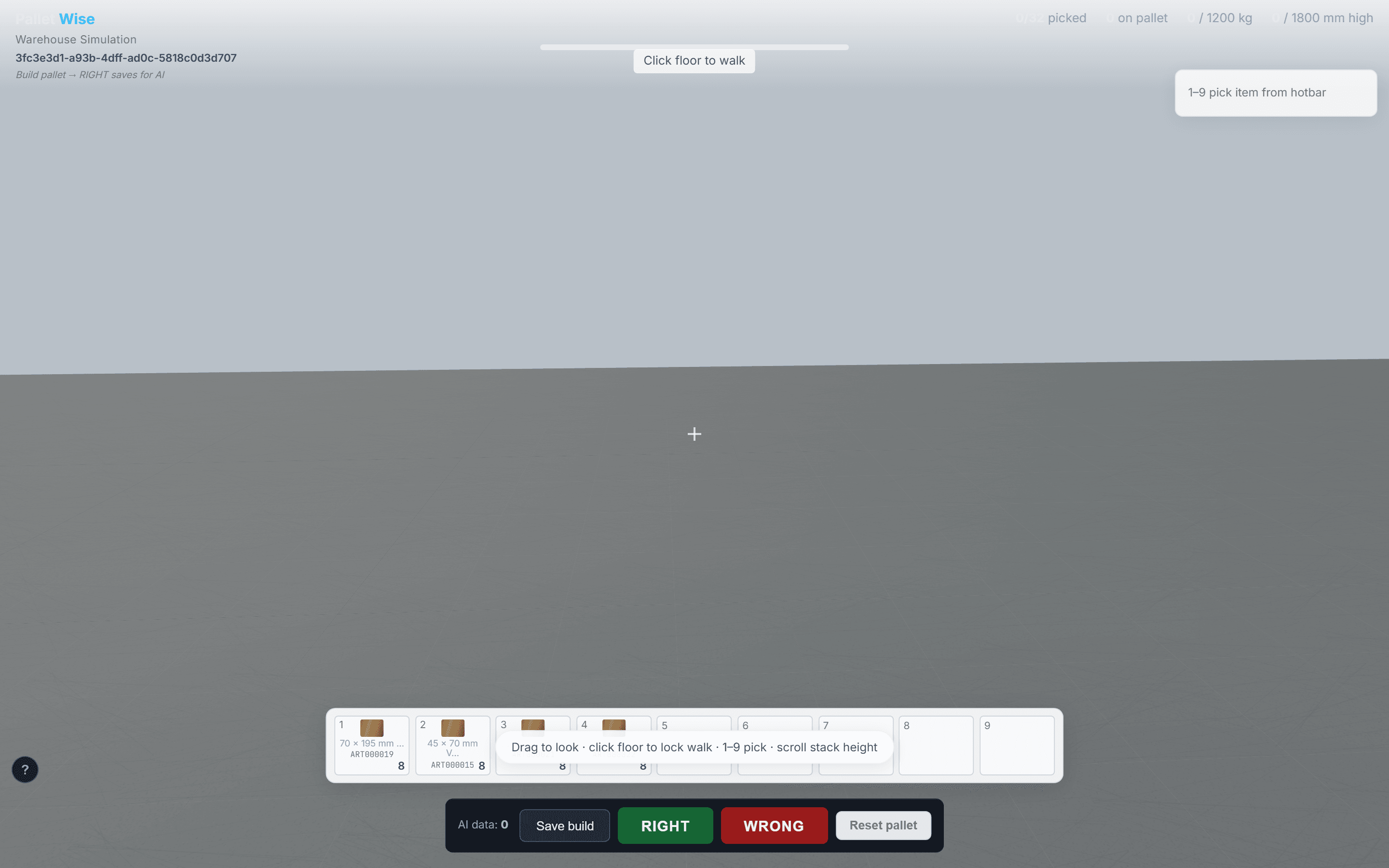 PalletWise — 3D simulator